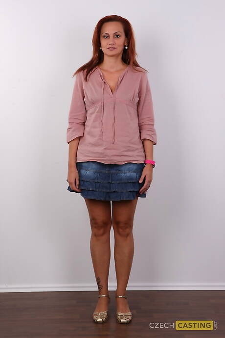 Czech Casting  offers xxx pic gallery with Romana unveiling well-done body